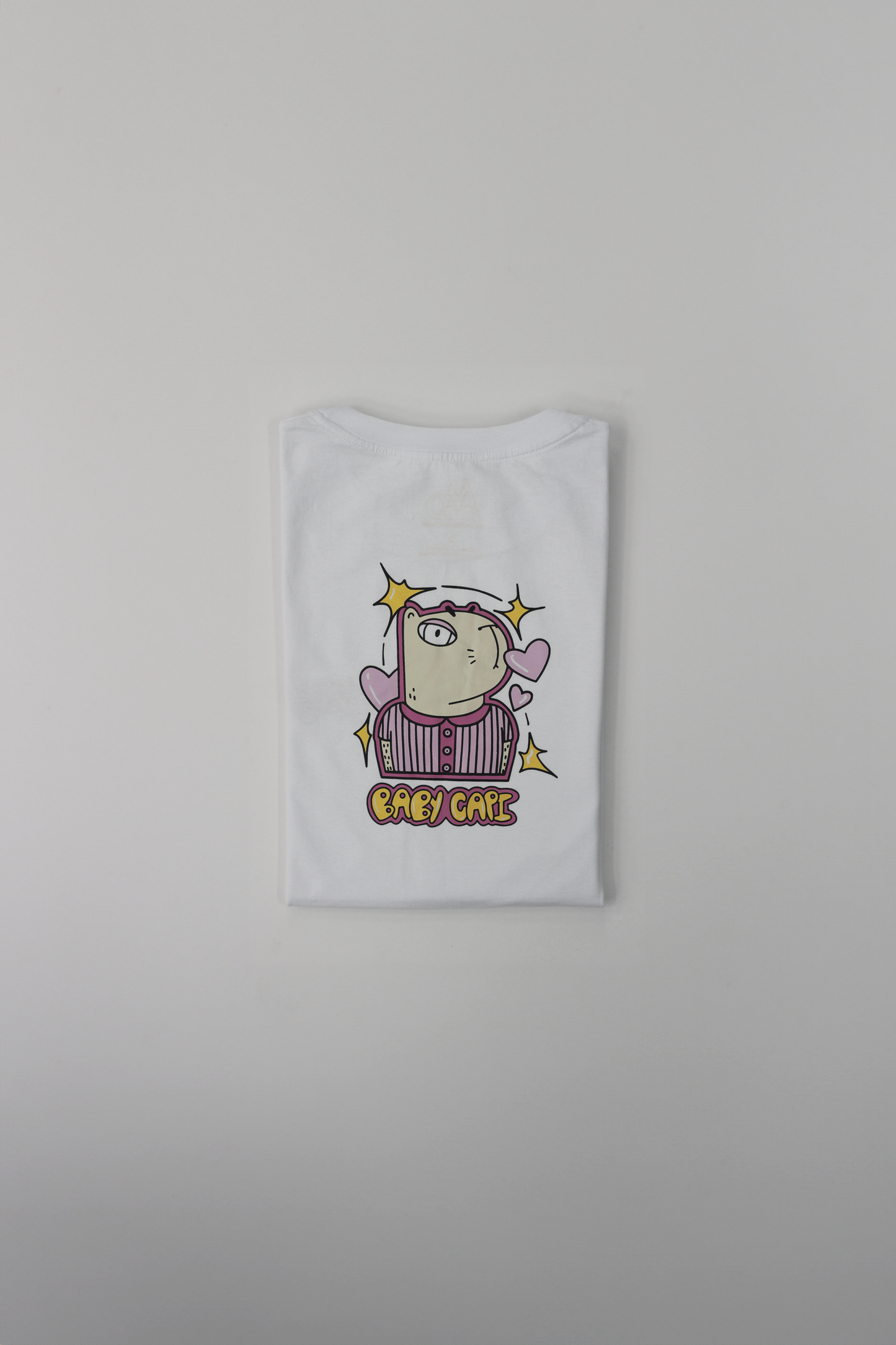 T-Shirt Crop Baby Capi Blanca Femenina