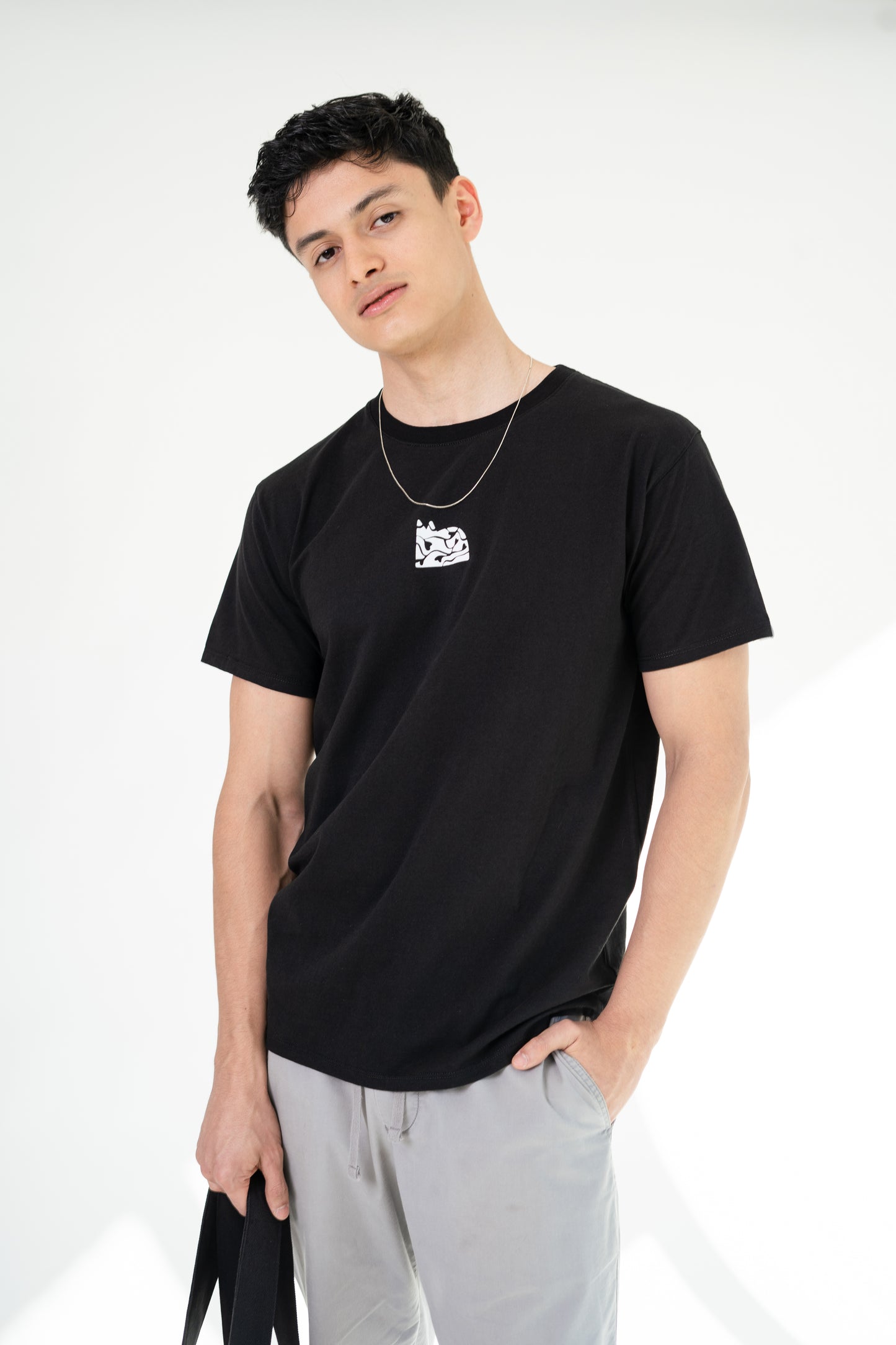 T-Shirt Heart Negra Masculina