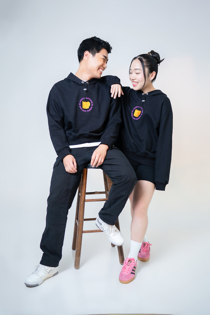 Hoodie Crop Black