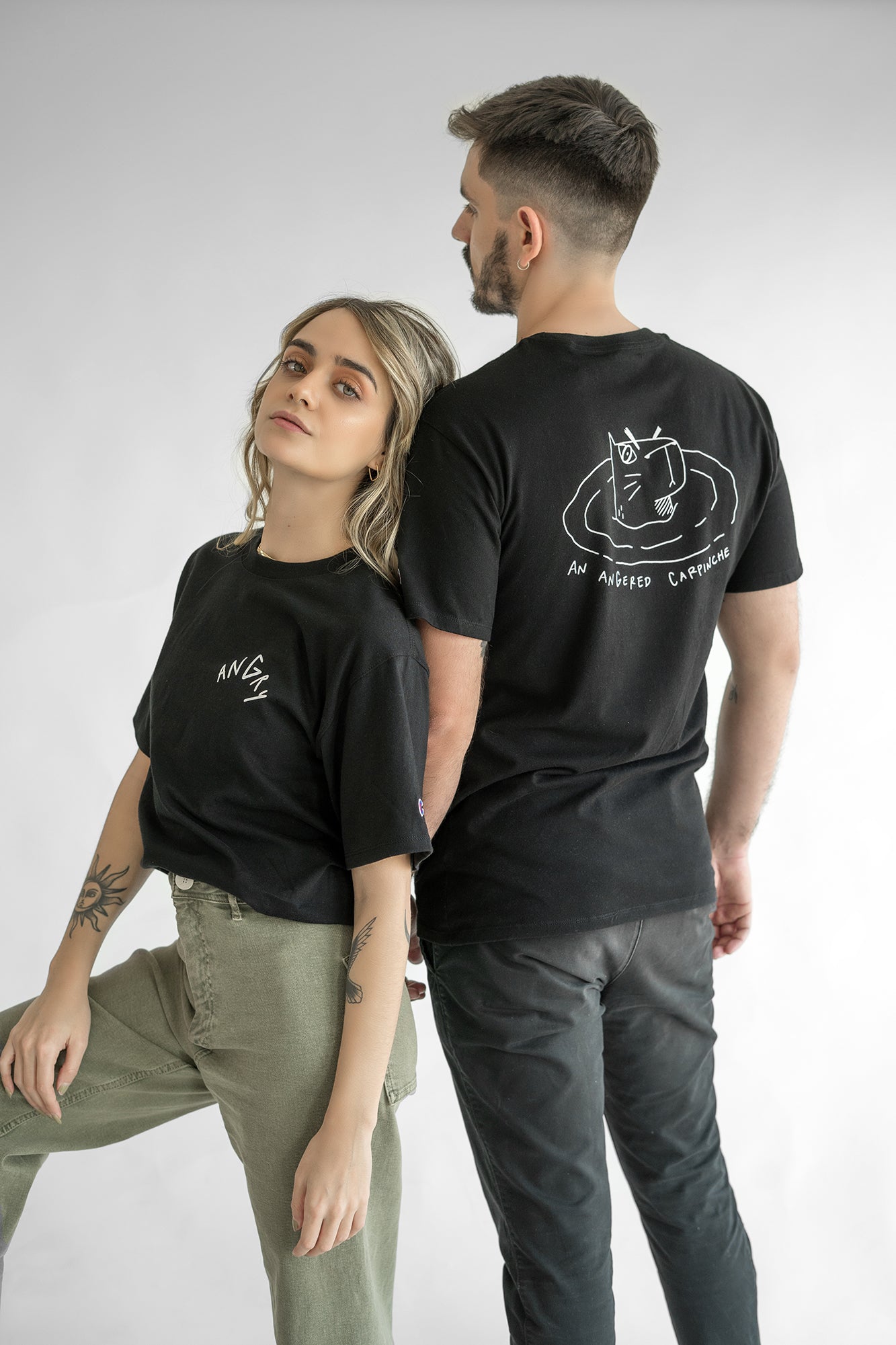 T-Shirt Water Negra Femenina