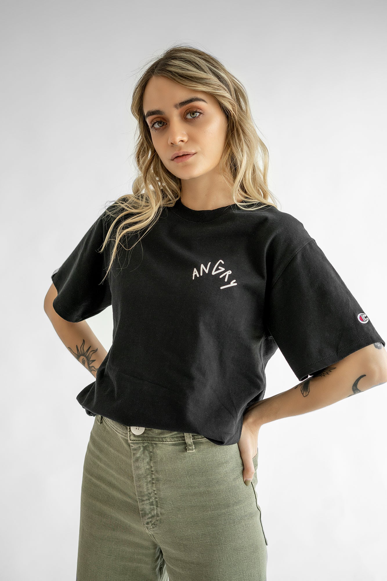 T-Shirt Water Negra Femenina
