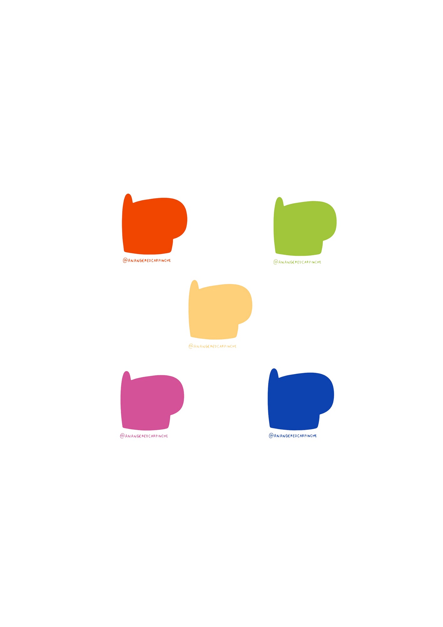 Pack de Stickers Cabecitas Fullcolor
