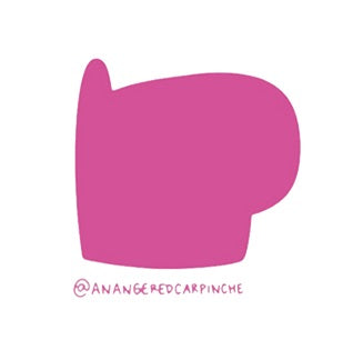 Sticker Cabecita Fucsia