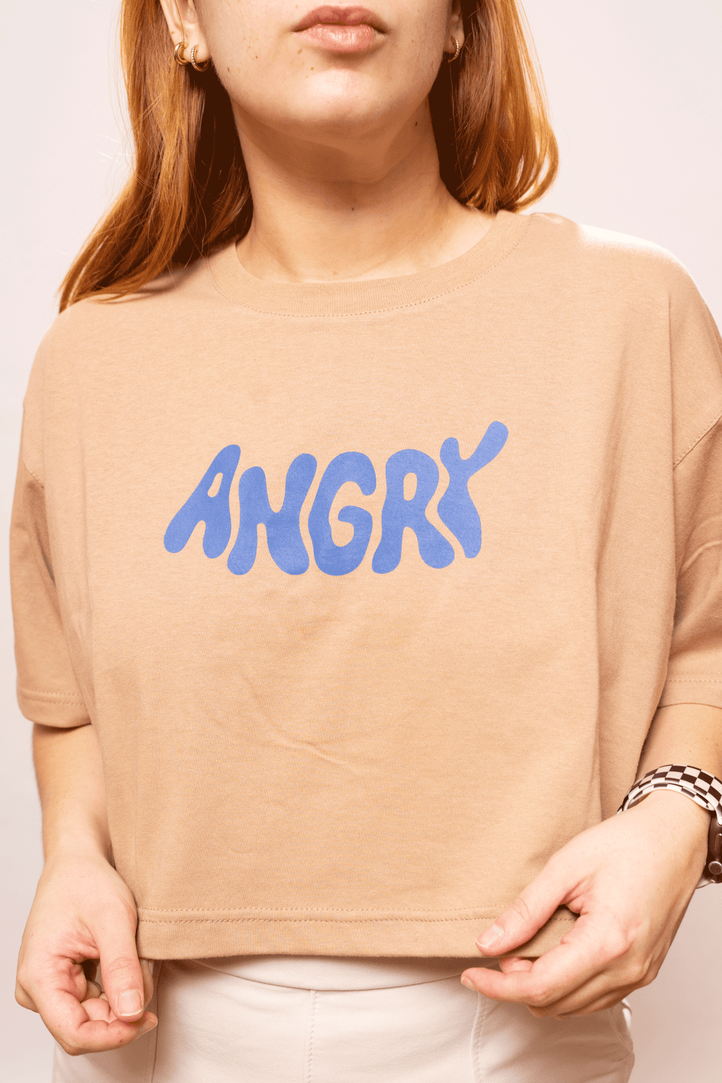 T-Shirt Crop Kuki Blue Femenina