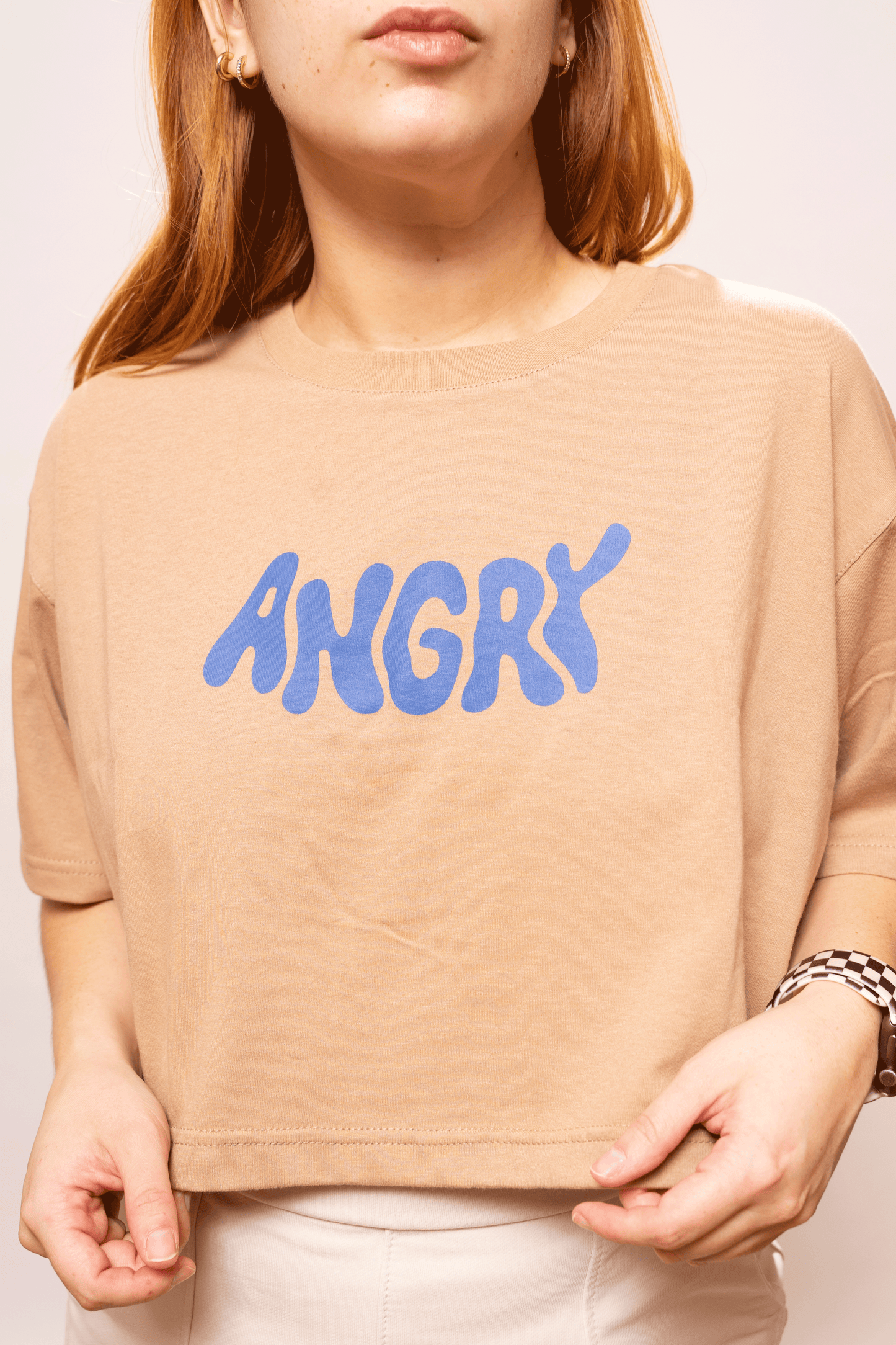 T-Shirt Crop Kuki Blue Femenina