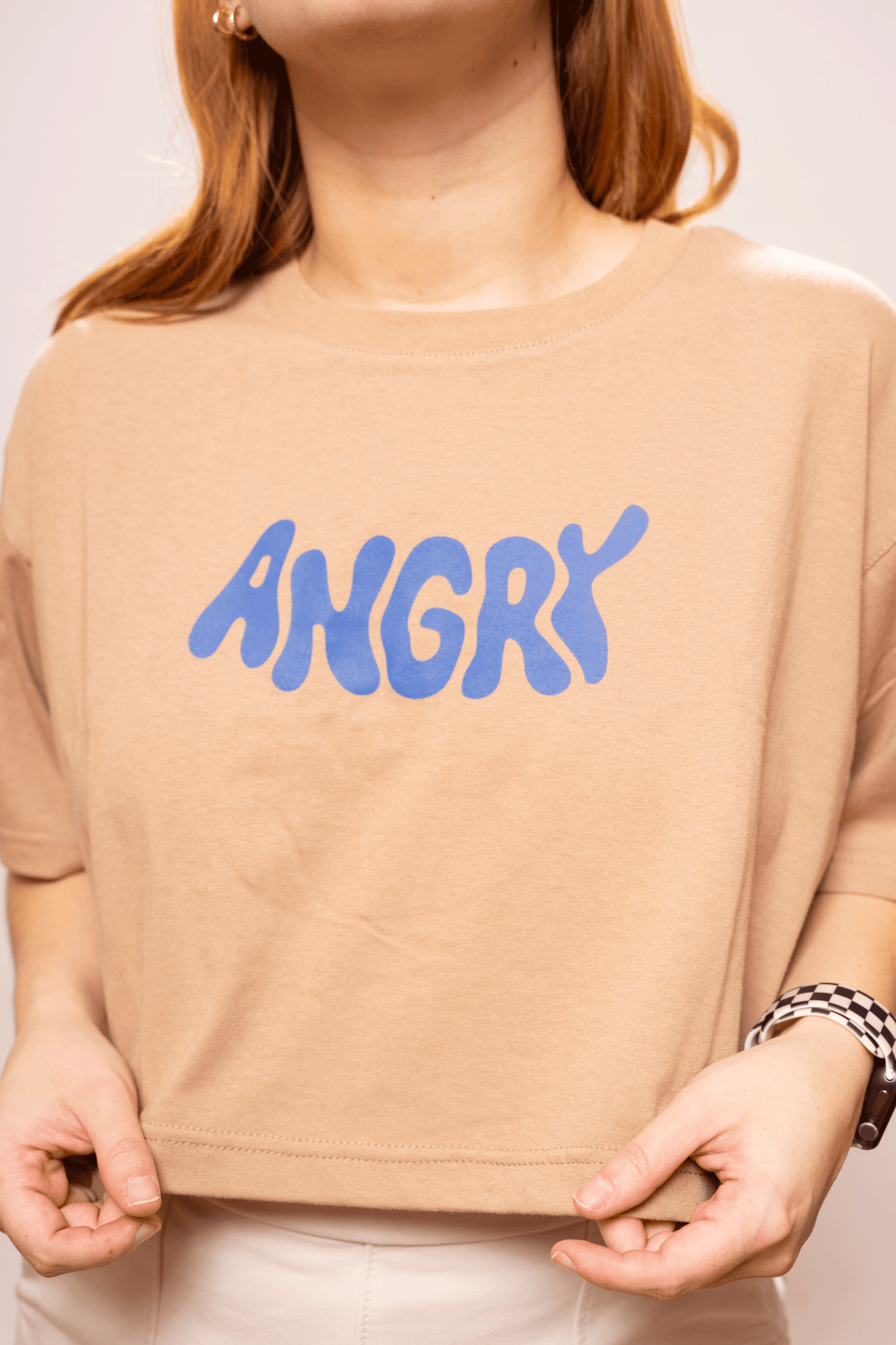 T-Shirt Crop Kuki Blue Femenina