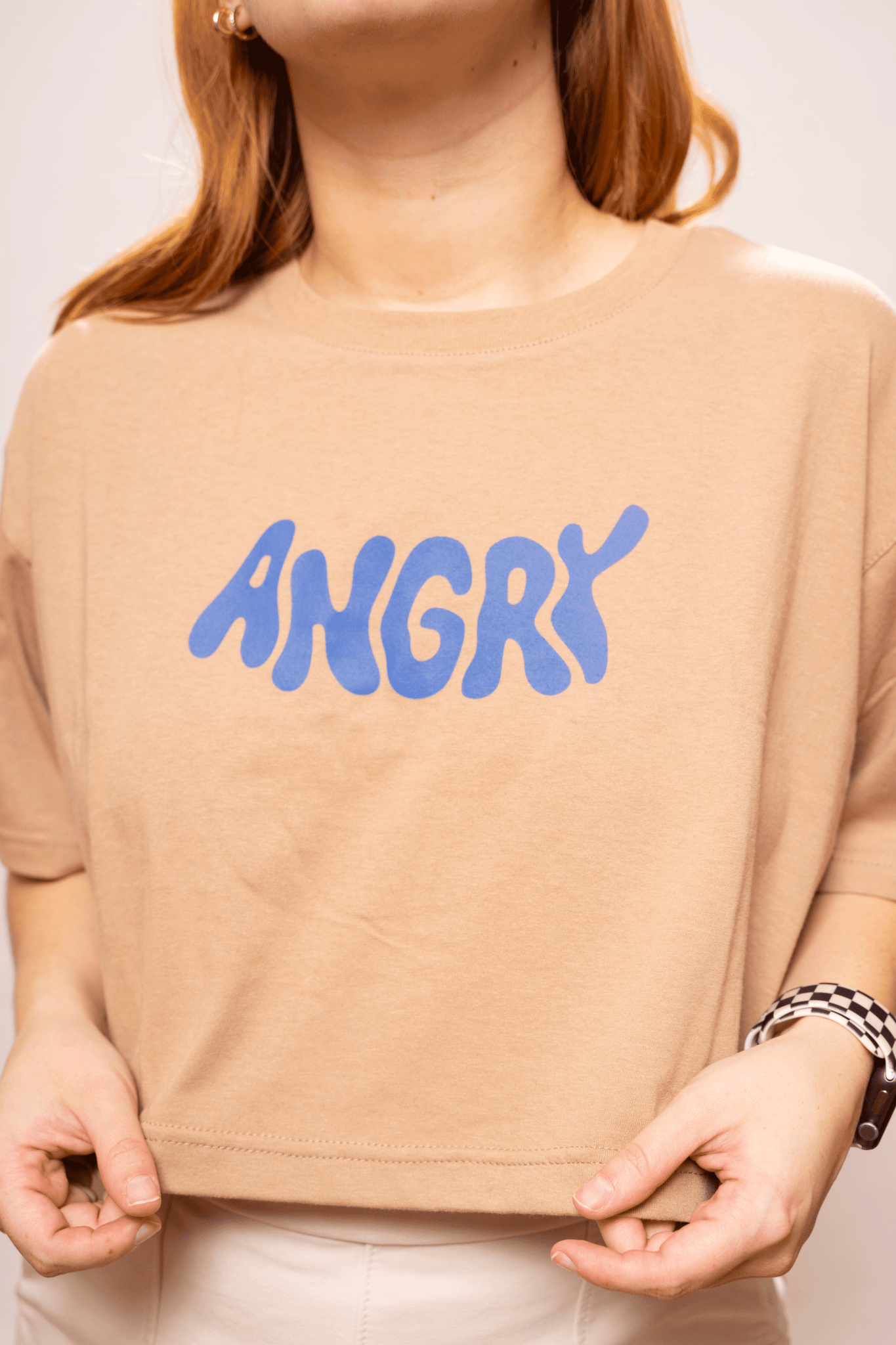 T-Shirt Crop Kuki Blue Femenina