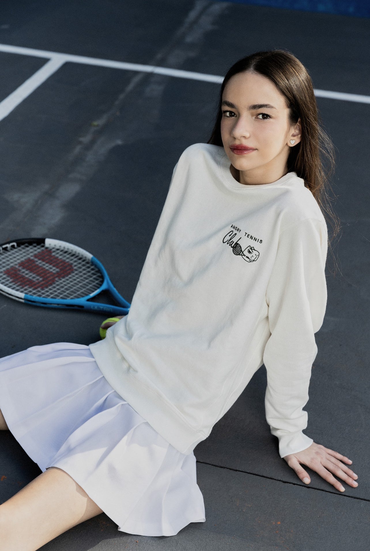 Suéter Angry Tennis Club Marfil
