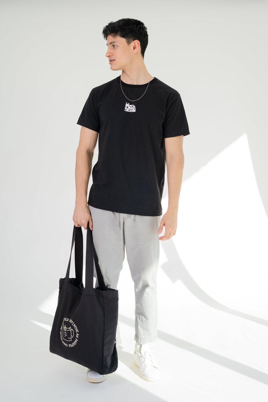 T-Shirt Heart Negra Masculina