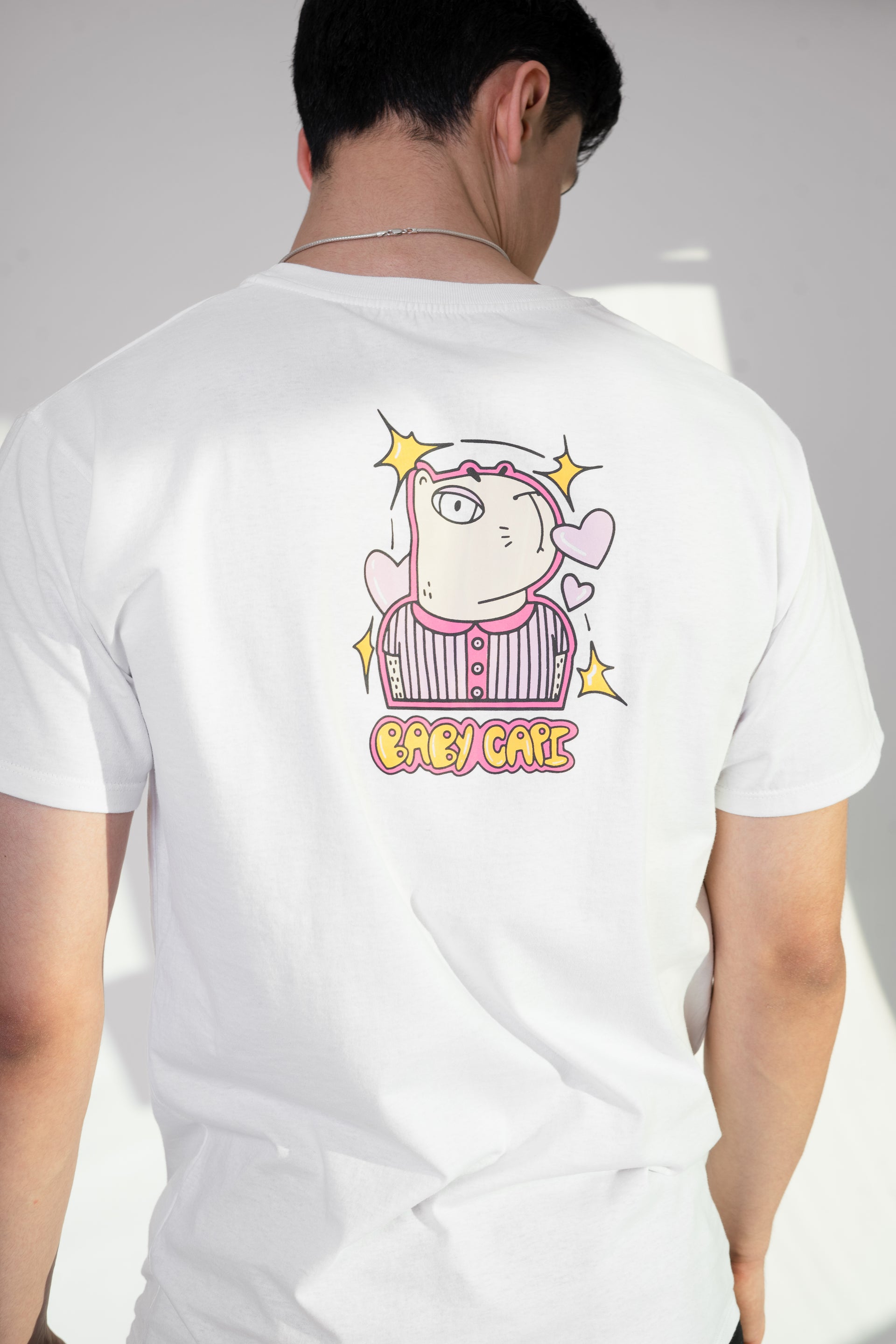 T-Shirt Baby Capi Blanca Masculina