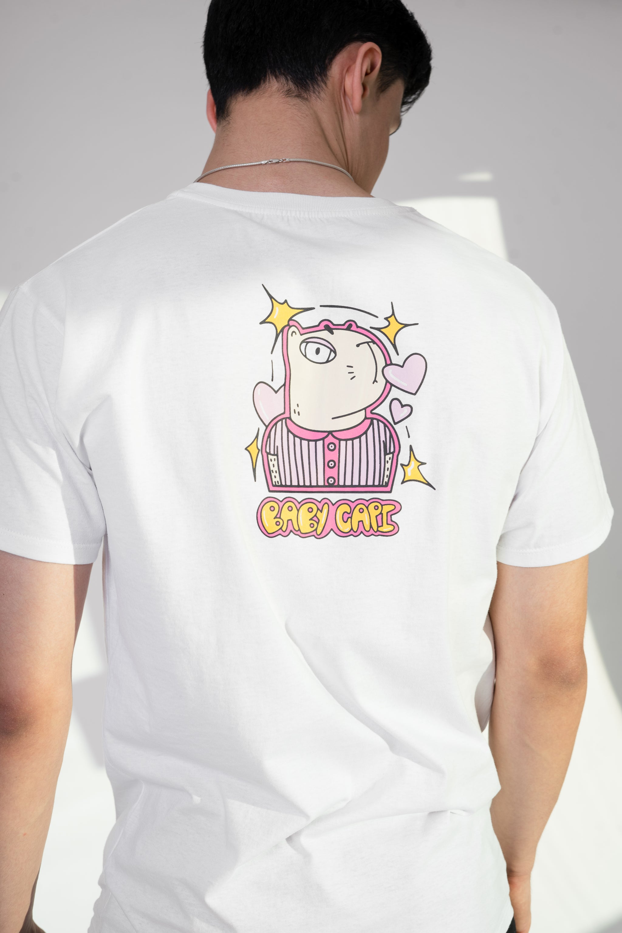 T-Shirt Baby Capi Blanca Masculina