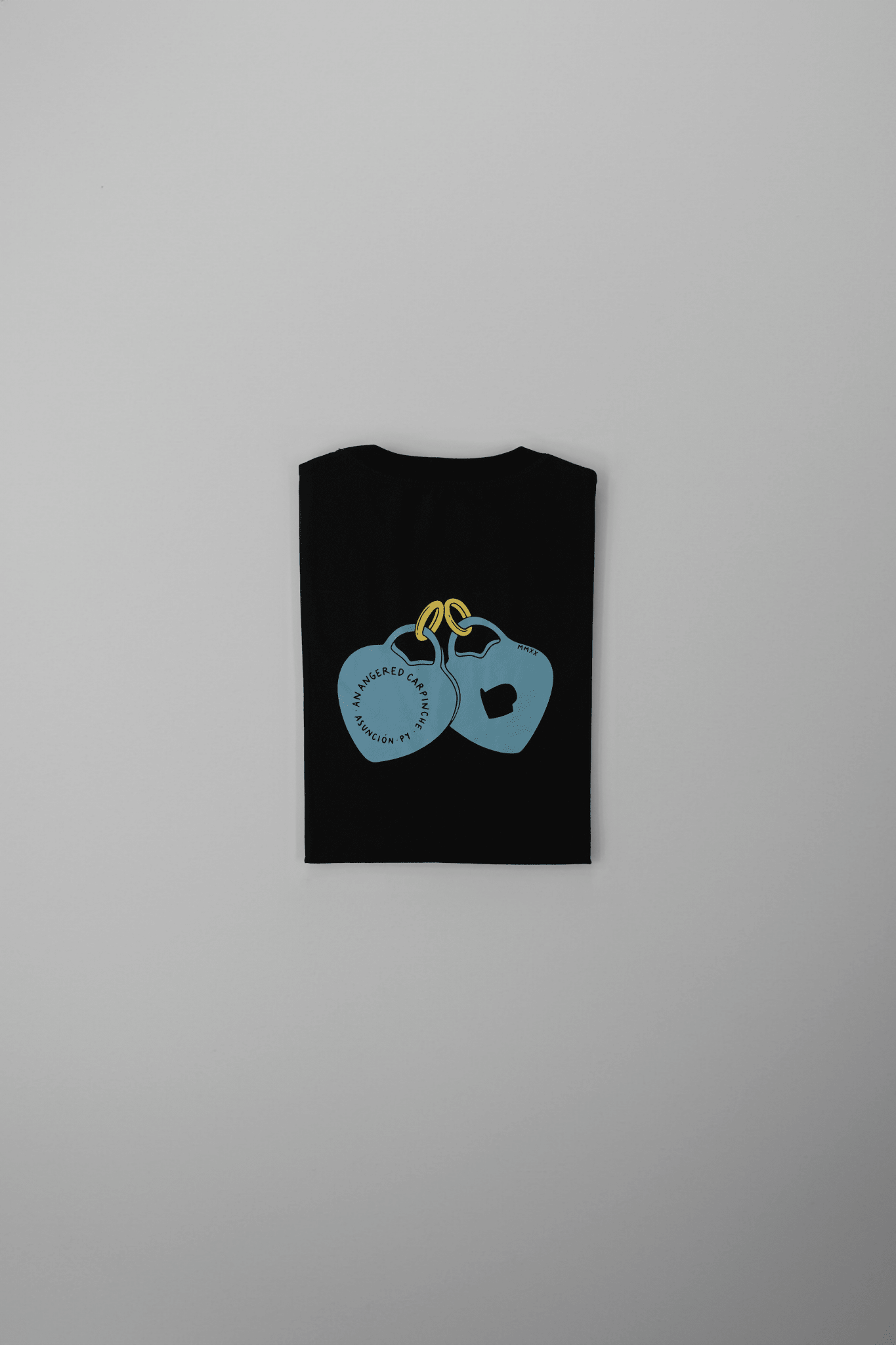 T-Shirt Heart Negra Masculina