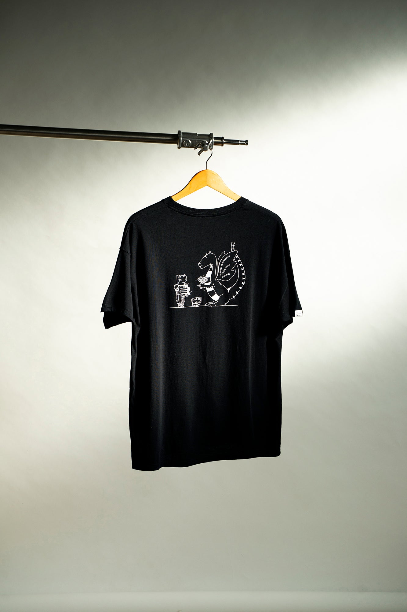T-Shirt Dragon Negra Masculina