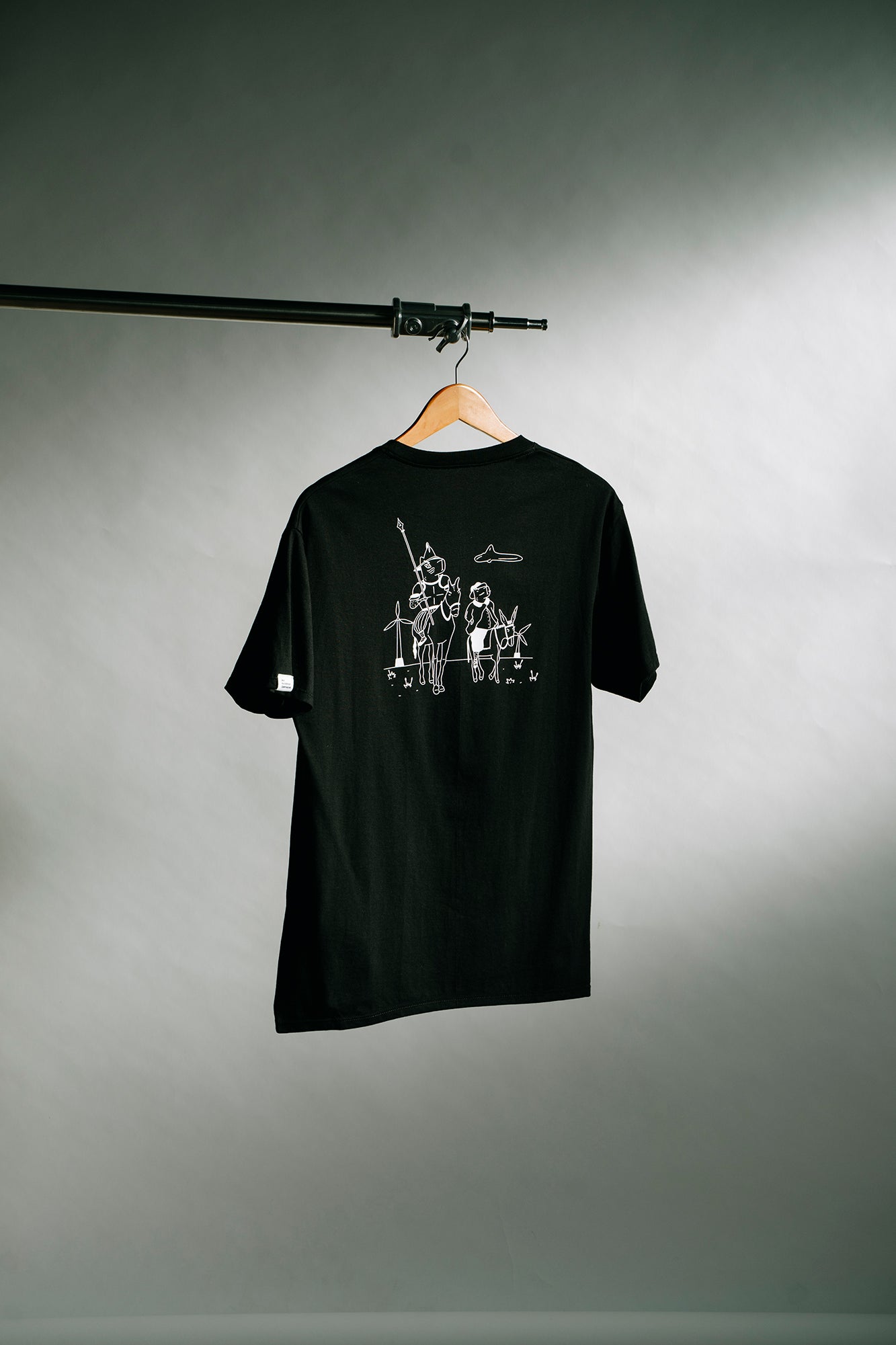 T-Shirt Quijote Negra Masculina