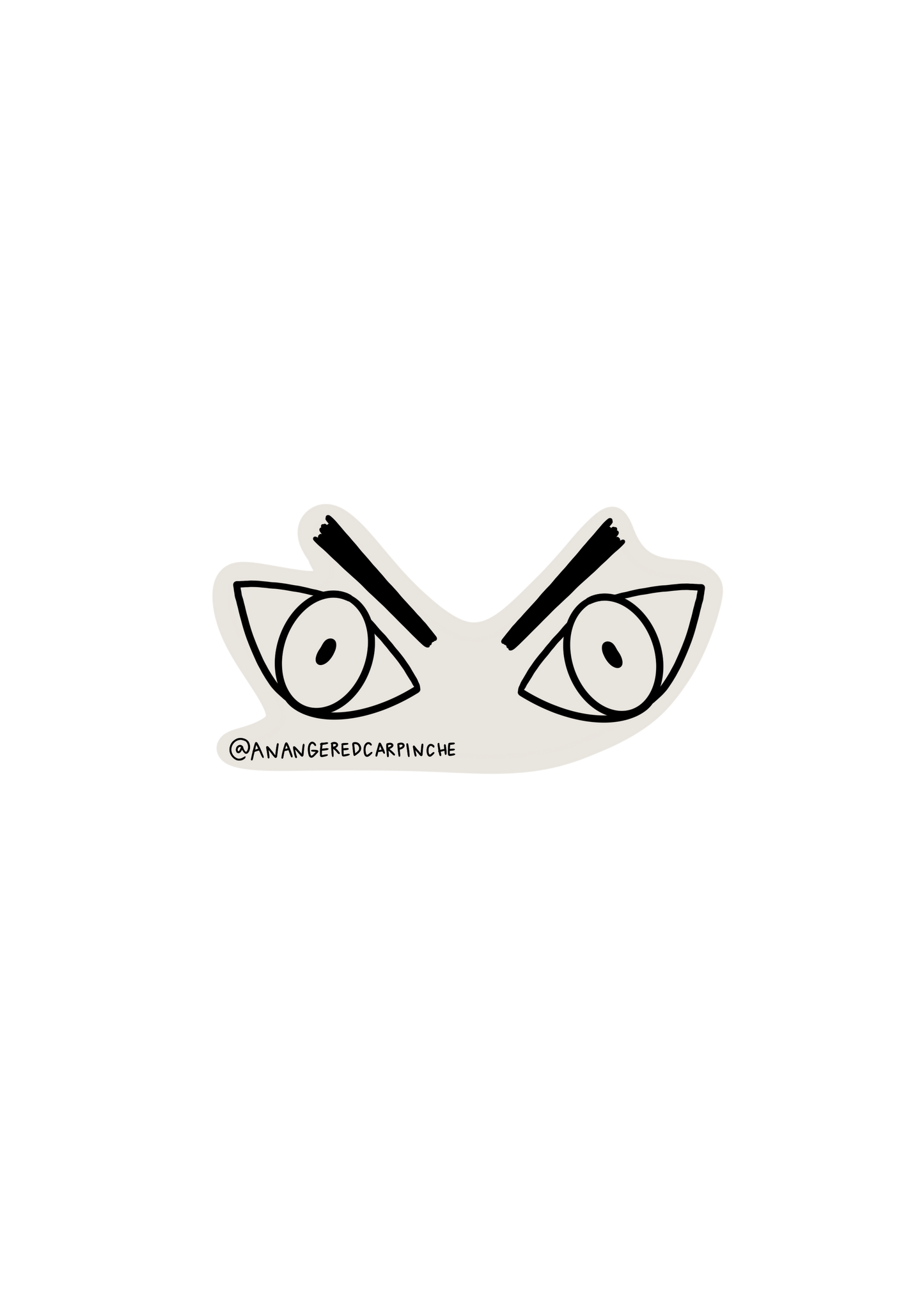 Sticker Angry Eyes