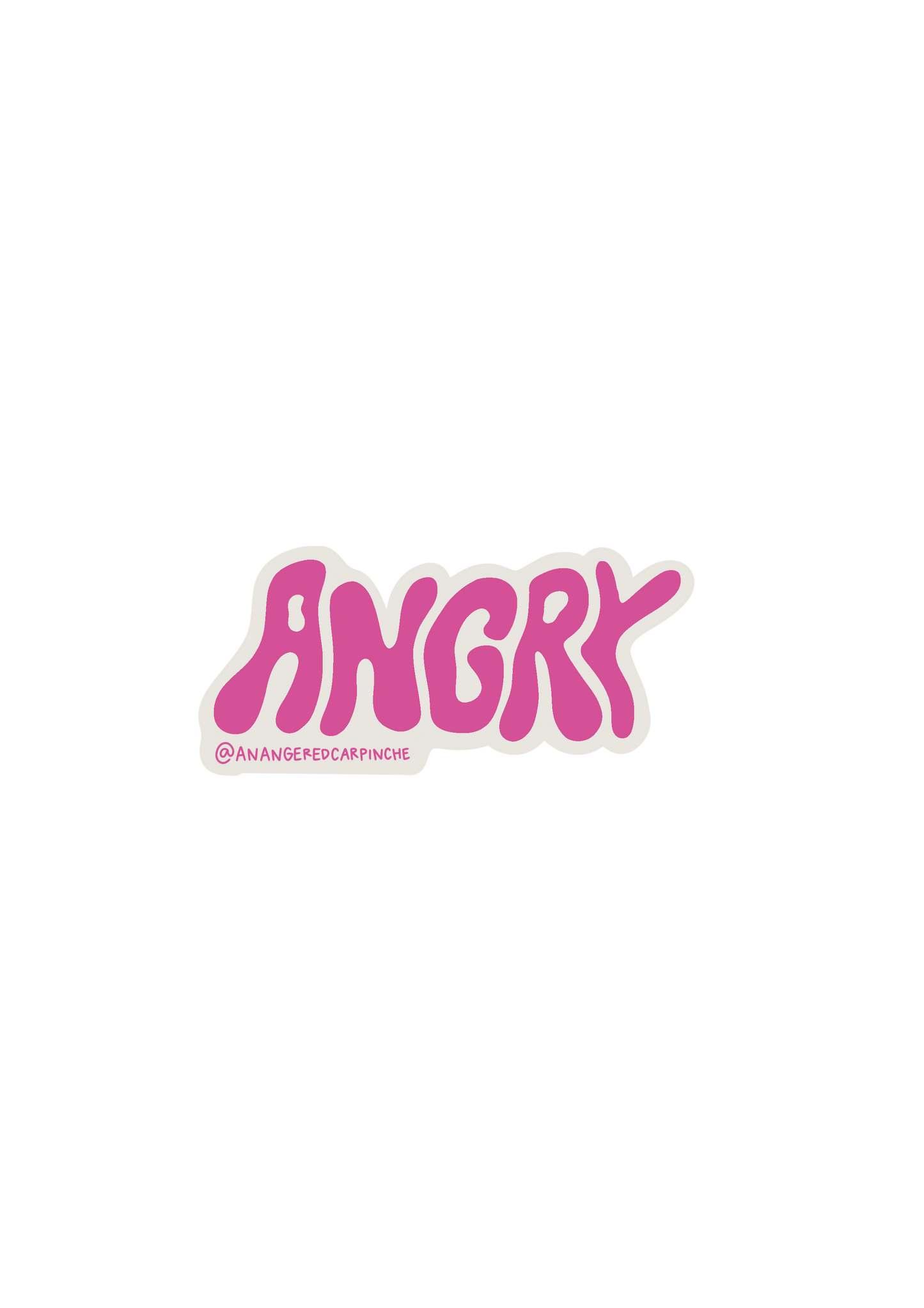 Sticker Angry Groovy