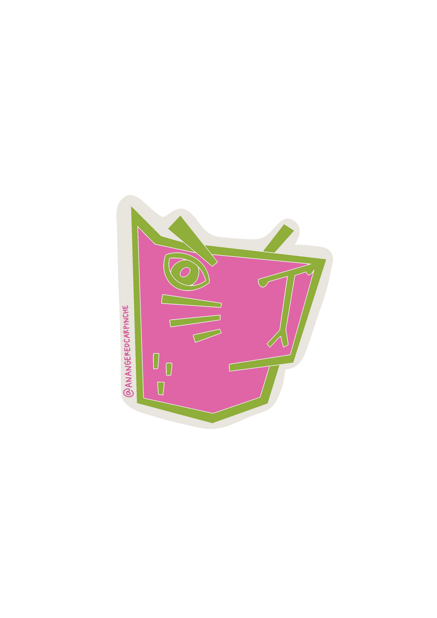 Sticker Angry Neon